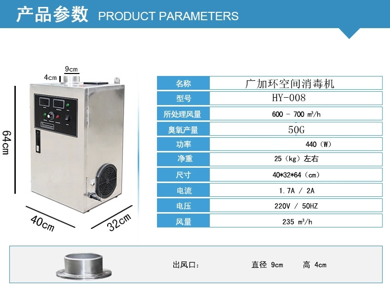 大風(fēng)量空氣治理機，OG-50A臭氧發(fā)生器解決五種室內(nèi)空氣污染